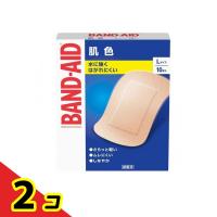 BAND-AID(バンドエイド) 肌色 Lサイズ 10枚入  2個セット | 通販できるみんなのお薬