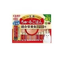 いなば ちゅ〜る(ちゅーる)ごはん 猫用総合栄養食 まぐろバラエティ 14g (×40本)  (1個) | 通販できるみんなのお薬