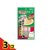 いなば 猫用 CIAOちゅ〜る(チャオちゅーる) 総合栄養食 かつお 14g× 4本入  3個セット | 通販できるみんなのお薬