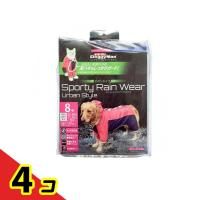 ドギーマン スポーティーレインウェア アーバンスタイル ズボンタイプ  8号 1枚入 (ピンク×ネイビー)  4個セット | 通販できるみんなのお薬(みんなのお薬)