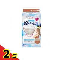 ビースタイル マスク プリーツタイプ 涼やか心地 ミルクティーベージュ×テラコッタ 20枚入  2個セット | 通販できるみんなのお薬