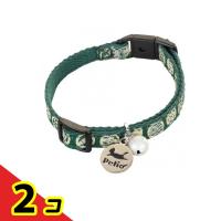 ペティオ 首輪 猫小町カラー 猫模様 グリーン 1本入 (W55990)  2個セット | 通販できるみんなのお薬(みんなのお薬)