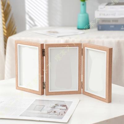 額縁見開き アルミ額縁 フォトフレーム 「HFA-03」 A3サイズ ブラック（ホワイト