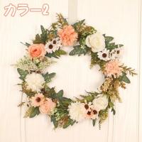 リース　結婚式　インテリア　装花 楽天市場】リース 完成商品 玄関 【送料無料】造花 造花リース