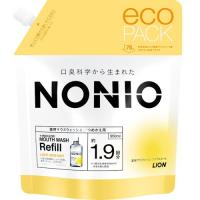 【医薬部外品】 ライオン NONIOマウスウォッシュ ライトハーブミント(ノンアルコールタイプ) つめかえ用 NONIO(ノニオ) 950ml | ツクモYahoo!店