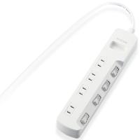 エレコム T-E5A-2430WH 個別スイッチ付 省エネタップ 3.0m ホワイト | ツクモYahoo!店