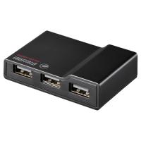 USBハブ バッファロー セルフパワー BSH4AE12BK USB2.0節電機能付きセルフパワー 4ポートハブ ブラック | ツクモYahoo!店