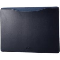 エレコム BM-IBSVM2213NV MacBook Pro ／ Air 13インチ 13.6インチ用 パソコンケース スリーブタイプ ソフトレザー ネイビー | ツクモYahoo!店