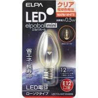 ELPA LDC1CL-G-E12-G306 LED装飾電球 ローソク球形 E12 クリア電球色 | ツクモYahoo!店