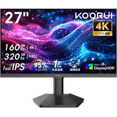KOORUI　4Kモニター　27インチ　IPS　3840x2160　60Hz Amazon.com: KOORUI 27 Inch 4K Monitor Computer UHD(3840 * 2160