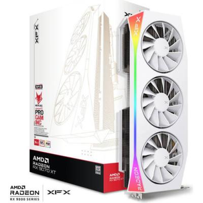 グラフィックボード・グラボ・ビデオカード XFX Swift AMD Radeon RX 9070 XT White XFX Swift AMD Radeon RX 9070XT White Triple Fan Gaming Edition