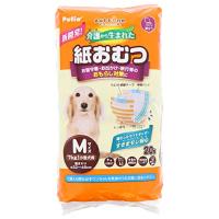 ペティオ(Petio) 犬用オムツ zuttone 介護から生まれた紙おむつ M 20枚 ホワイト | つなぐstore