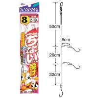 ササメ ちょい投げ3本鈎 K-002 10号 ハリス2号 幹糸5号 / メール便可 / 釣具 | 釣人館ますだ Yahoo!店