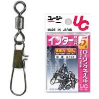 ユージー UG インターロック付ローリングスイベル  I-301 黒 #3 / スナップ サルカン ヨリモドシ / メール便可 / 釣具 | 釣人館ますだ Yahoo!店