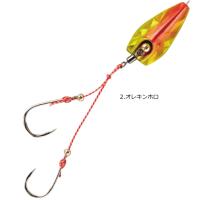 ハヤブサ 無双真鯛 貫撃遊動テンヤ 10号 #2.オレキンホロ SE105 / タイテンヤ 一つテンヤ 仕掛け 釣具 メール便可 | フィッシング釣人館