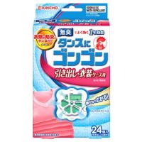 金鳥　KINCHO　キンチョウ　タンスにゴンゴン　引き出し・衣装ケース用　1年防虫　無臭タイプ　(24個入) | ツルハドラッグ ヤフー店