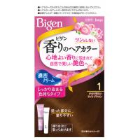 ホーユー ビゲン 香りのヘアカラー クリーム 1 かなり明るいライトブラウン (1個) 白髪染め　【医薬部外品】 | ツルハドラッグ ヤフー店