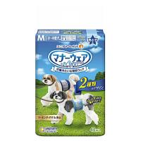 ユニチャーム ペットケア マナーウェア 男の子用 Mサイズ 小〜中型犬用 青チェック・紺チェック (42枚) オス 犬用紙おむつ | ツルハドラッグ ヤフー店