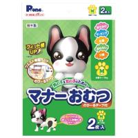 第一衛材 P.one マナーおむつ のび〜るテープ付 プチ Mサイズ (2枚) 犬用紙おむつ | ツルハドラッグ ヤフー店