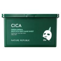 ネイチャーリパブリック グリーンダーマ CICA デイリーシートマスク (30枚) フェイスマスク パック NATURE REPUBLIC | ツルハドラッグ ヤフー店