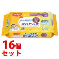 《セット販売》　ピジョン ハビナース さっとさわやか からだふき (60枚)×16個セット 介護用品 清拭 スキンケア用品 防災