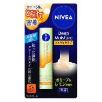 花王 ニベア ディープモイスチャーリップ メルティタイプ オリーブ＆レモンの香り SPF26 PA++ (2.2g) リップクリーム　医薬部外品 | ツルハドラッグ ヤフー店