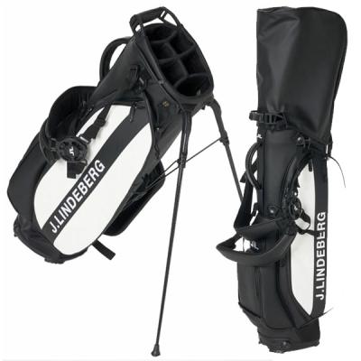 J.Lindeberg リンドバーグ キャディバッグ ゴルフ 黒 ロゴ型押し 楽天