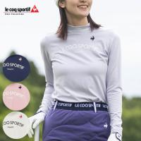ゴルフ レディース/女性用 ルコック ハイネックロゴ裏起毛長袖シャツ QGWWJB07 | つるやゴルフ