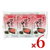 やまや めんたいのり （韓国海苔使用）[ 8切8枚 × 3袋詰 ]  × 6袋 | にっぽん津々浦々