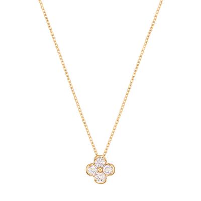 【あむ】ジュエリーツツミ◆K18◆フラワーダイヤモンド◆ネックレスチャーム あむ】ジュエリーツツミ◇K18◇フラワーダイヤモンド