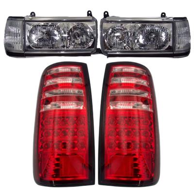 ランクル80 ヘッドライト クリアレンズ 2個セット ランクル80後期純正ヘッドライト 4個セット