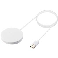 エレコム ワイヤレス充電器 5W マグネット内蔵 卓上 ケーブル一体型 iPhone Airpods 1m ホワイト W-MA01WH | 通販ダイレクト