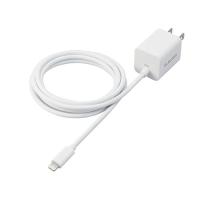 エレコム USB Power Delivery 20W AC充電器(Lightningケーブル一体型) 約1.5m ホワイト MPA-ACL | 通販ダイレクト