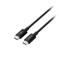 エレコム USB2.0ケーブル(認証品、C-C、やわらか耐久、USB PD対応) 約0.3m ブラック MPA-CCYS03NBK | 通販ダイレクト