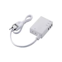 エレコム USBタップ/USBメス×3/AC×1/ケーブル60cm/3.1A/ホワイト MOT-U06-2134WH | 通販ダイレクト