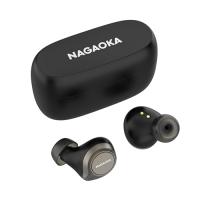 NAGAOKA Bluetooth5.0対応 オートペアリング機能搭載 長時間連続再生完全ワイヤレスイヤホン ブラック BT824BK | 通販ダイレクト