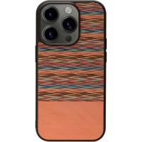 Man &amp; Wood マンアンドウッド MagSafe対応天然木ケース for iPhone 15 Pro Browny Check I25 | 通販ステーション