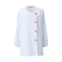 調理衣（長袖）　白　4L KAZEN aso 61-9886-52 医療・研究用機器 | ドクタープライム