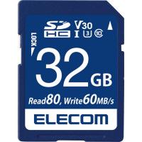 ato6617-1195  SDHCカード/32GB UHS-I U3 80MB/s 32GB 1ケ エレコム MF-FS032GU13V3R | ドクタープライム