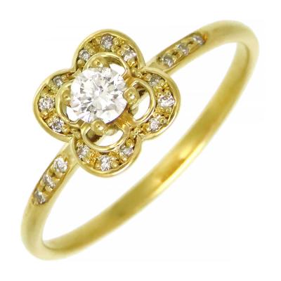 24/美品 モーブッサン 750 K18WG ペリドット ダイヤ リング 指輪 24/美品 モーブッサン 750 K18WG ペリドット ダイヤ リング 指輪