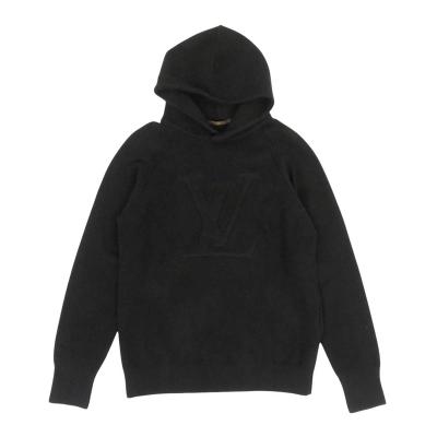 【超人気・美品】ルイヴィトン/パーカー/シグネチャーロゴ/ブラック/2XL LOUIS VUITTON - LOUIS VUITTON ルイ・ヴィトン パーカー