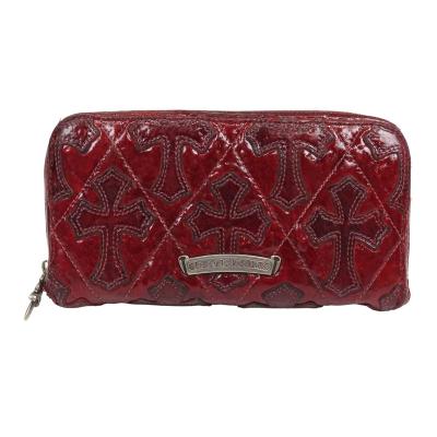 中古品訳あり クロムハーツ財布 正規品 3セメタリー シルバーダガー