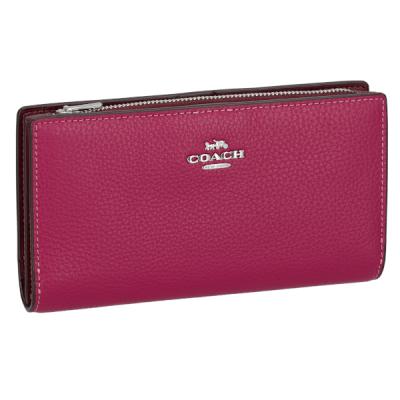 コーチ　coach 長財布　ロングウォレット　パープル　ピンク　本革 コーチ 財布 長財布（COACH）（色：パープル系）のおすすめ人気