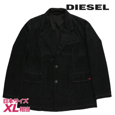 00s DIESEL ネイビー テーラードジャケット セットアップ】メッシュテーラードジャケット （テーラード