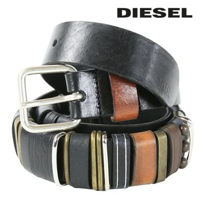 ディーゼル　メンズ　1DR ベルト　ブラック　サイズ90cm DIESEL 90cm ディーゼル ベルト メンズ 牛革 レザー ブランド
