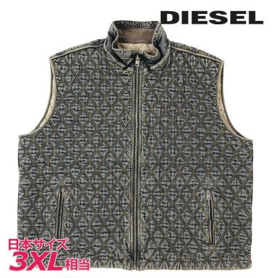 極美品/近年モデル DIESEL 刺繍ロゴ ダウンベスト 2way ブラック ディーゼルベストメンズのおすすめ人気商品一覧 通販 - Yahoo