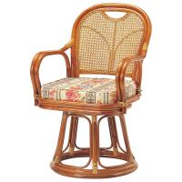 座椅子 ラタン家具 ハイタイプ(座面高:44cm) R-440S ラタン回転椅子 koeki | 家電通販TvilbidvirkヤフーSHOP