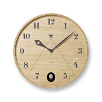 壁掛け時計 天然色木地 ウォールクロック レムノス カッコー時計 アナログ パーチェ PACE ナチュラル LC11-09 NT 直径30.5 厚さ12 Lemnos | アウトドア通販SHOP Tvilbidvirk