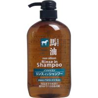 1本 熊野油脂 馬油 ノンシリコン リンスインシャンプー 600ml horse oil non silicon Rinse in Shampoo | 家電のみやび