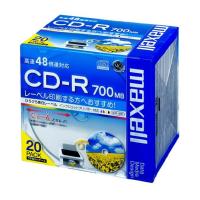 マクセル CDR700S.WP.S1P20S データ用 CD-R 700MB 48倍速対応 ワイド印刷 20枚 5mmケース入 maxell | Two are One